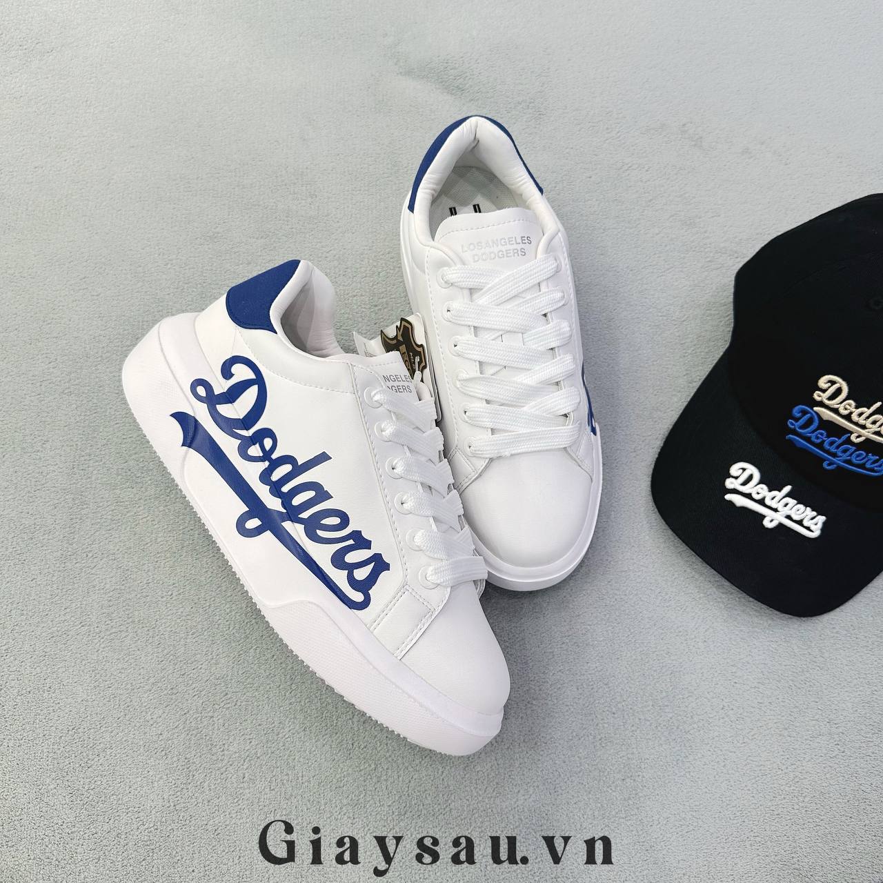 MLB Korea LowTop Sneakers Logo Dodgers Xanh Zippy Store #25 MLB Korea LowTop Sneakers Logo Dodgers Xanh Zippy Store